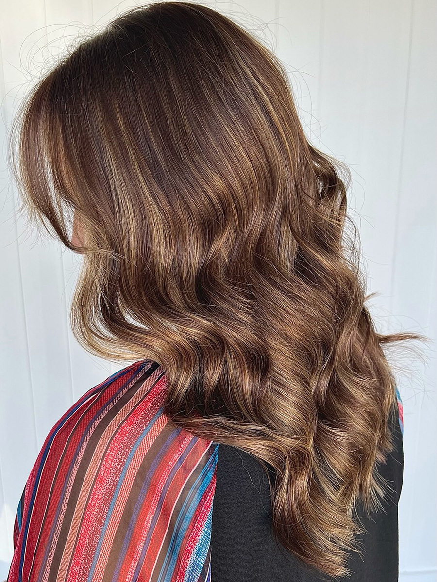 Rich brunette colour result
